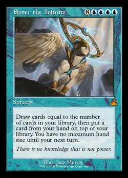 1 x Enter the Infinite - Foil - Retro Frame - Ravnica Remastered - NM-Mint - MTG - Image 1