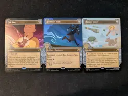 MTG Avatar: TLA (Showcase) Sol Ring, Arcane Signet & Swiftfoot Boots NM Mint - Image 1