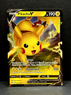 Pikachu V 043/185 Vivid Voltage- NM Ultra Rare Full Art Pokemon TCG Card - Image 1