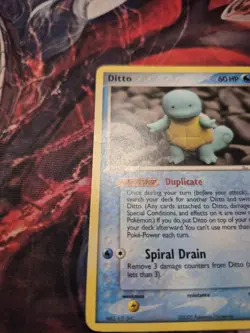 Pokemon TCG Ditto EX Delta Species Card 64/113 Squirtle Regular MP/HP - Image 5