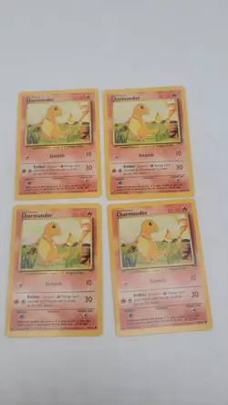 (4) Lot 1999 Pokemon Game Base Set Charmander #46/102 - Image 1