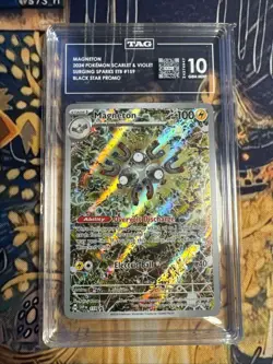 TAG 10 Magneton 159 Sv: Scarlet & Violet Promo Cards Pokemon Holo - Image 1