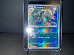 Houndoom 063 Pokemon Prismatic Evolutions Master Ball Reverse Holo Card NM+ (a) - Image 2