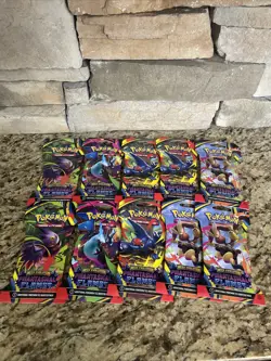 Pokemon TCG Phantasmal Flames Sleeved Booster Pack LOT of 10 Charizard Rare 🔥 - Image 1