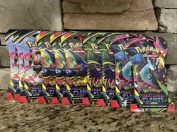 Pokemon TCG Phantasmal Flames Sleeved Booster Pack LOT of 10 Charizard Rare 🔥 - Image 2