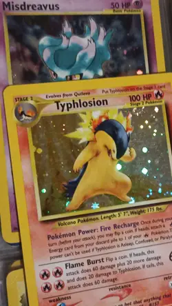 Pokemon Typhlosion Holo Rare Unlimited 17/111 Neo Genesis 100 HP Stage 2 English - Image 3