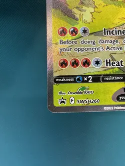 Pokemon TCG 2022 Charizard V Crown Zenith SWSH260 NM Condition - Image 4