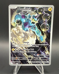 POKEMON THUNDRUS POKEMON CENTER STAMPED SVP 209 Promo Black Bolt - Image 1