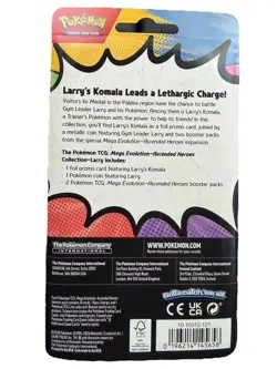 Pokemon Mega Evolution–Ascended Heroes Promo Pack Larry Komala Foil English 2026 - Image 2