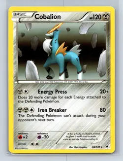 COBALION 84/101 HOLO R NOBLE VICTORIES POKEMON LP - Image 1