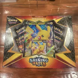 Pokemon TCG Shining Fates Pikachu V Collection Box Factory Sealed Brand New - Image 2