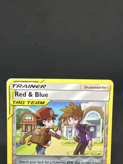 Pokemon TCG Sun & Moon Cosmic Eclipse Red & Blue Reverse Holo 202/236 Trainer - Image 3