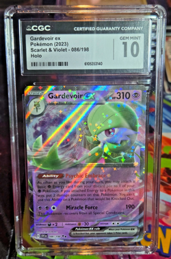 Pokemon Scarlet Violet 086/198 GARDEVOIR EX doube rare CGC Graded 10 GEM MINT - Image 1
