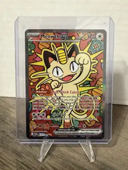 Pokemon TCG Meowth EX 121/88 SIR Special Illustration Rare Perfect Order NM - Image 1
