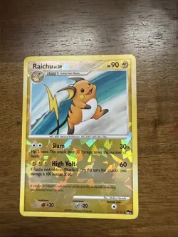 Pokemon TCG Raichu POP Series Promos 9 3/17 Rare Cracked Ice Holo - Image 1