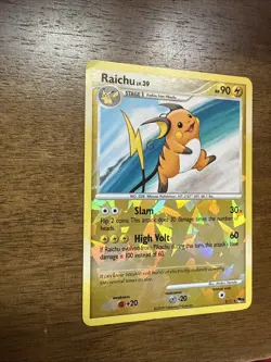 Pokemon TCG Raichu POP Series Promos 9 3/17 Rare Cracked Ice Holo - Image 2