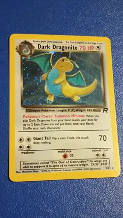 Pokemon Dark Dragonite Holo Rare 5/82 Team Rocket Set 2000 - Image 1