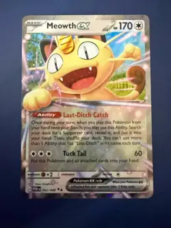 Meowth ex 062/088 Pokemon TCG Double Rare Perfect Order NM - Image 1