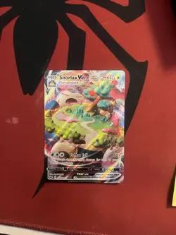Pokemon TCG Snorlax VMAX Sword & Shield Base Set 142/202 (with top holder) - Image 1