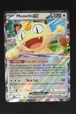 Pokemon Meowth ex Double Rare NM - Perfect Order 062/088 - Image 1