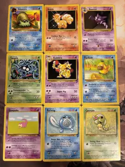 Pokemon TCG Lot 9x Fossil Base Set 2 HP - Image 1