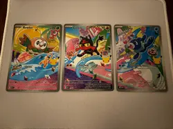 Pokemon 2026 First Partners Illustration Collection Promo Alola Starters - Image 1