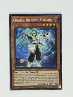 Crowley, the Gifted Magistus Secret Rare BLMM-EN044 1st Edition Yugioh! - Image 1