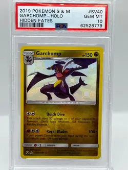 Garchomp SV40SV94 S&M Hidden Fates Baby Shiny Vault Pokemon Card PSA 10 GEM MINT - Image 1