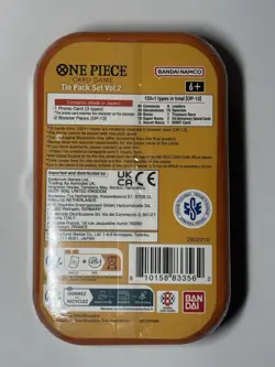 One Piece Card Game - Tin Pack Set Vol 2 - Ace Artwork - NEW SEALED - Image 2
