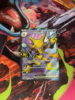 Pokemon TCG Alakazam EX 188/165 Ultra Rare Scarlet & Violet 151 Card - Image 1