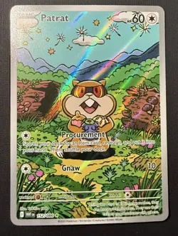 Patrat 152/086 Illustration Art Rare Pokemon Card SV: White Flare NM - Image 1