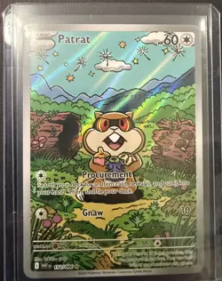 Patrat 152/086 Illustration Art Rare Pokemon Card SV: White Flare NM - Image 3
