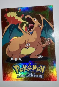 Charizard Topps #E6/12 – Rainbow Holo – Pokemon Card – Lightly Played - Image 3