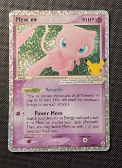 Pokemon TCG Mew EX Celebrations Classic Collection Holo Ultra Rare Card 88/92 - Image 1