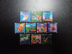 Pokemon GB Pocket Mini Card Non Holo x10 Pikachu Ash Bulbasaur etc #5895 - Image 1