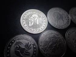 Pokemon Card Meiji Promo Battle Coin x7 Wigglytuff Tauros etc #6321 PLAY - Image 2