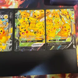 Pokemon TCG Celebrations Pikachu V-Union Holo 4 Card Lot SWSH139-142 LP - Image 3