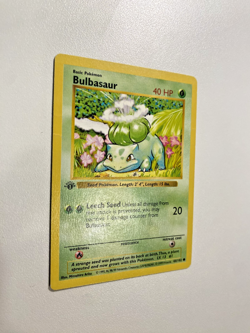 Bulbasaur 44/102 1st Edition Shadowless Base Set Regular MP - Pokemon Card - Image 2