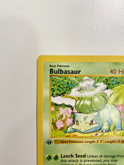 Bulbasaur 44/102 1st Edition Shadowless Base Set Regular MP - Pokemon Card - Image 4