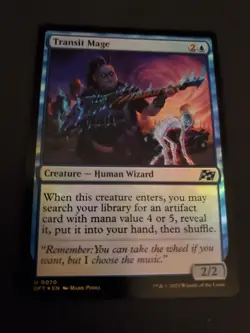 MTG - Transit Mage (Foil) - Aetherdrift NM/M Condition - Image 1