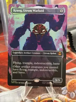 Krang, Utrom Warlord - Foil - Borderless Teenage Mutant Ninja Turtles MTG - Image 1