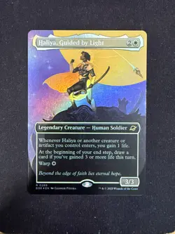 Haliya, Guided by Light (BORDERLESS FOIL) - Edge of Eternities (Magic/MTG) - Image 1