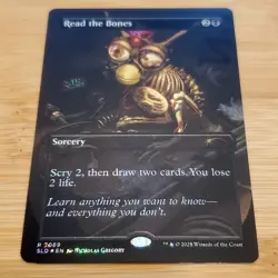 1x Read the Bones, Confetti Foil, Secret Lair Furby - 7069, Magic MTG NM - Image 1