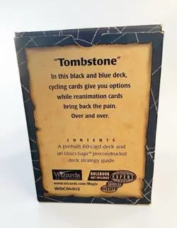 Magic The Gathering 1998 Urza’s Saga Tombstone Complete Theme Deck Box & Guide - Image 4