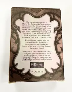 MTG Tempest “The Slivers” Preconstructed Deck 1997 w/ Box & Guide INCOMPLETE - Image 3