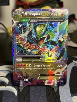 Pokemon TCG Mega M Rayquaza EX Holo Card 61/108 Roaring Skies Ultra Rare - Image 1