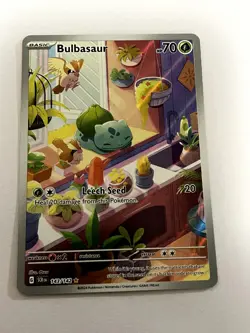 2024 POKEMON SCR EN-STELLAR CROWN ILLUSTRATION RARE #143 BULBASAUR - Image 1