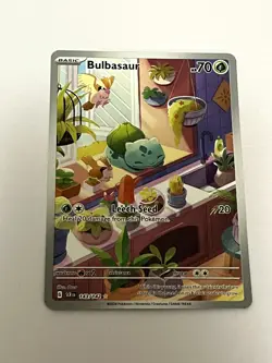 2024 POKEMON SCR EN-STELLAR CROWN ILLUSTRATION RARE #143 BULBASAUR - Image 2