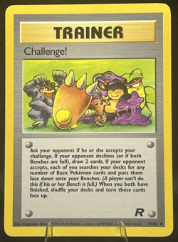 Challenge! 74/82 Team Rocket Regular - Pokemon Trainer Card - MP to LP Condition - Image 1