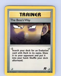 Pokemon The Boss's Way Team Rocket 73/82 Unlimited Uncommon Card WOTC Played LP - Image 1
